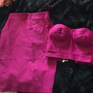 Bandage skirt set